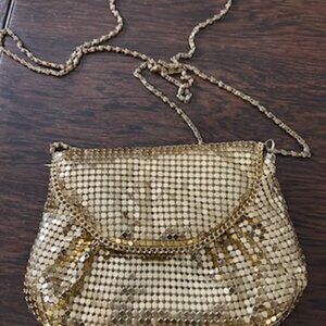 Vintage Gold Metal Beaded Purse